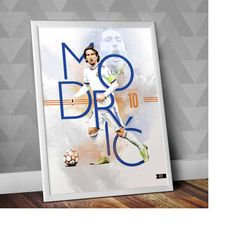 luka modri - real madrid cf / luka modri print / luka modri poster / los merengues / madrid print / luka modri madrid /