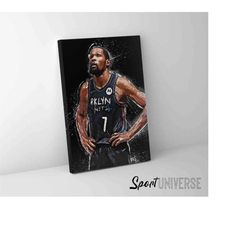 kevin durant canvas kevin durant canvas print brooklyn nets wall art man cave