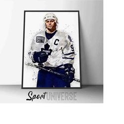 doug gilmore poster doug gilmore print canvas print toronto maple leafs wall art hockey man cave