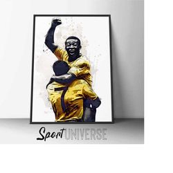 pele poster pele print wall art man cave