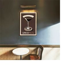 espresso martini poster - vintage alcohol ad, kitchen decor, minimalist art, glass of martini, bold bar poster, decor ab