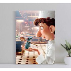 ratatouille - pixar remy linguini movie poster, wall