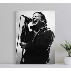 eddie vedder poster, pearl jam, live in concert,