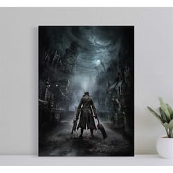 bloodborne game poster, wall art game print, art
