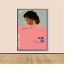 betty blue movie poster print, canvas wall art, room decor, movie art, gifts for him/her, wall art print, art poster for