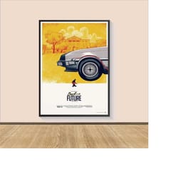 back to the future movie poster print, canvas wall art, room decor, movie art, personalized gift, wall art print, art po