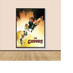 the goonies movie poster print, canvas wall art, room decor, movie art, gifts for him/her, wall art print, art poster fo