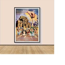 monty python's the meaning of life movie poster print, canvas wall art, room decor, movie art, gifts for him/her, wall a