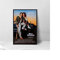 bull durham movie poster - high quality canvas art print - room decoration - art poster for gift