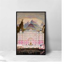the grand budapest hotel movie poster - high quality canvas art print - room decoration - art poster for gift