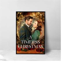 a timeless christmas movie poster - high quality canvas art print - room decoration - art poster for gift