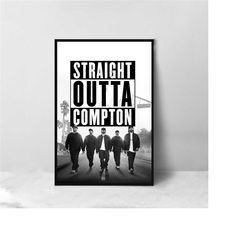 straight outta compton movie poster - high quality canvas art print - room decoration - art poster for gift