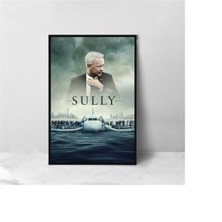 sully movie poster - high quality canvas art print - room decoration - art poster for gift