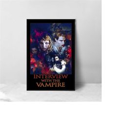 interview with the vampire movie poster - high quality canvas art print - room decoration - art poster for gift