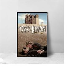 days of heaven movie poster - high quality canvas art print - room decoration - art poster for gift