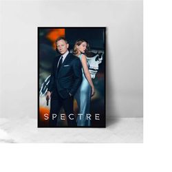 spectre movie poster - high quality canvas art print - room decoration - art poster for gift