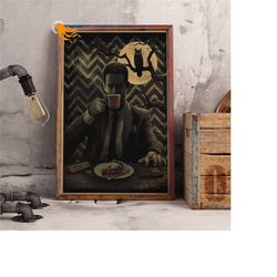 twin peaks retro poster, kraft paper print, tv series wall art gift 2