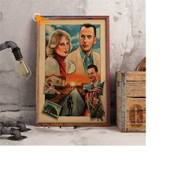 forrest gump retro poster, kraft paper print, movie wall art gift