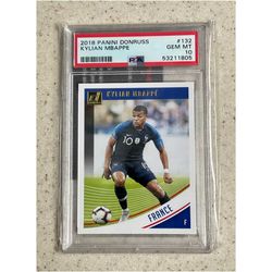 2018 panini donruss kylian mbappe psa 10 gem