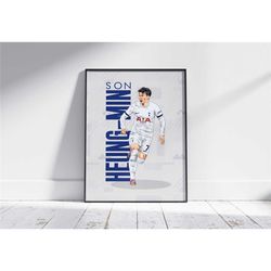 son heung-min tottenham - football poster gift, gift