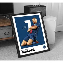 kylian mbapp poster - perfect for fans! -