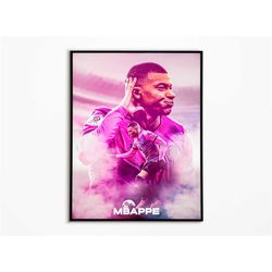 kylian mbapp poster | kylian mbapp paris saint