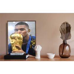 france world cup mbappe canvas, kylian mbappe poster,