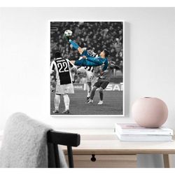 cristiano ronaldo poster, ronaldo poster, football poster, bicycle
