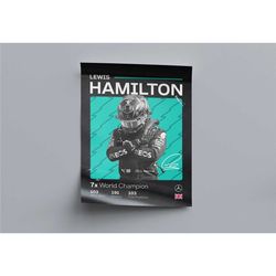 lewis hamilton | f1 racing poster, formula 1