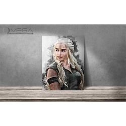 daenerys targaryen poster khaleesi print game of thrones