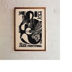 monterey jazz festival poster, jazz music poster, giclee reproduction, concert print, mailed poster, retro poster, 24x36