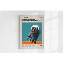 eternal sunshine of the spotless mind, minimalist movie poster, wall art print, vintage inspired poster,mid century mode