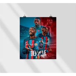 fc barcelona ousmane dembl soccer coach gift, digital