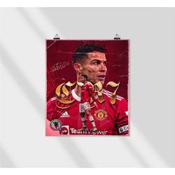 manchester united cristiano ronaldo soccer coach gift, black