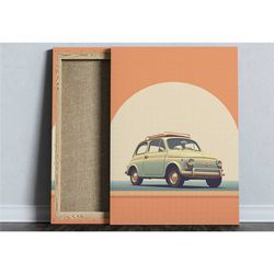 vintage car poster, automotive wall art, car guy