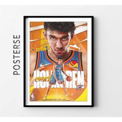 okc thunder chet holmgren nba posters, trendy posters,