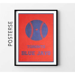 toronto blue jays ,mlb poster, minimalist baseball poster,