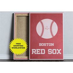 boston red sox, mlb poster, minimalist baseball poster,