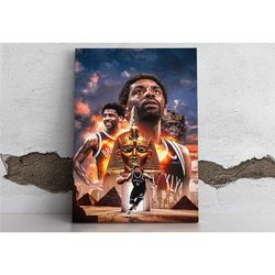 brooklyn nets kyrie irving art nba posters, anniversary