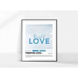 twisted love poster | ana huang book| aesthetic