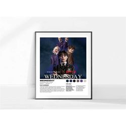 wednesday tv show poster / wednesday addams sitcom