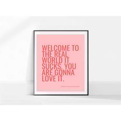 friends tv show poster / monica geller quote/sitcom