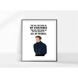 bridgerton tv show poster/ anthony bridgerton quote poster