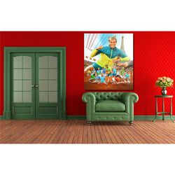 rafael nadal canvas wall art,rafael nadal poster,rafael nadal