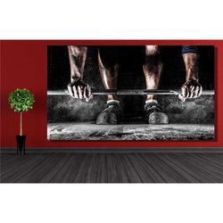 motivational fitness canvas wall art,motivational gym poster ,