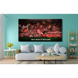 you'll never walk alone liverpool canvas wall art,