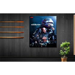 lewis hamilton poster/lewis hamilton canvas wall art /print