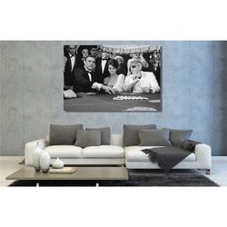 james bond poker canvas wall art/james bond poster/james