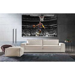 lebron james canvas wall art, basketball poster, sport