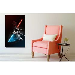 darth vader anakin skywalker poster, starwars art canvas,star